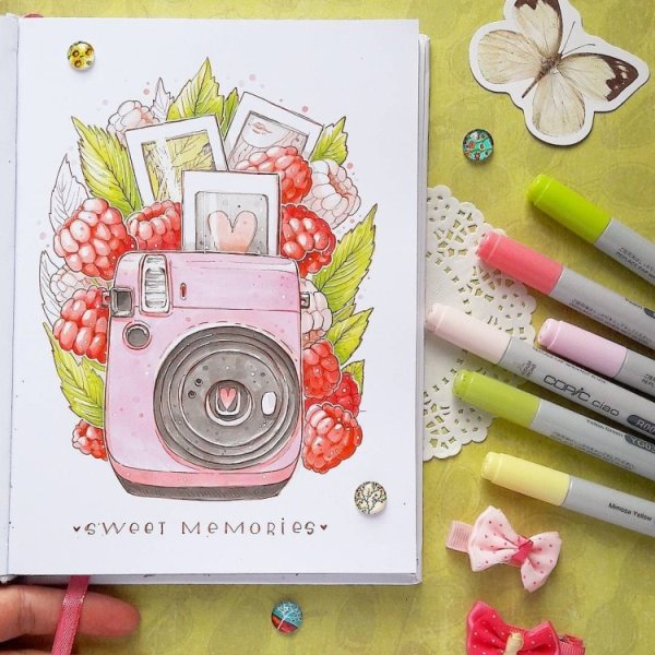 Рисунки фломастерами Posca