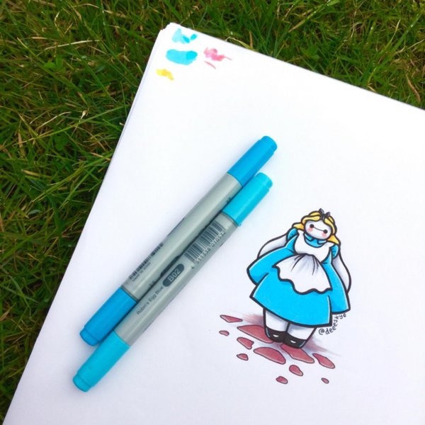 Лёгкие рисунки маркерами для начинающих