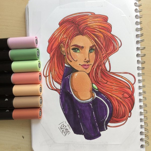 Акриловые маркеры Graphmaster рисунки