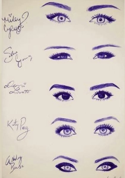 Глаз нарисованный ручкой