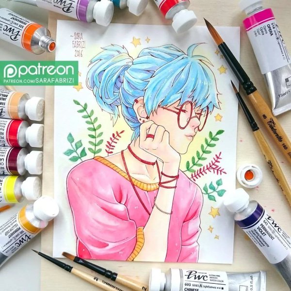 Маленькие скетчи маркерами