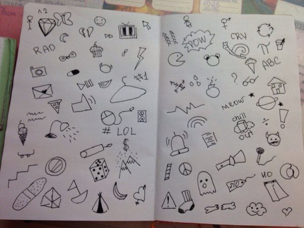 Мини рисунки для скетчбука легкие