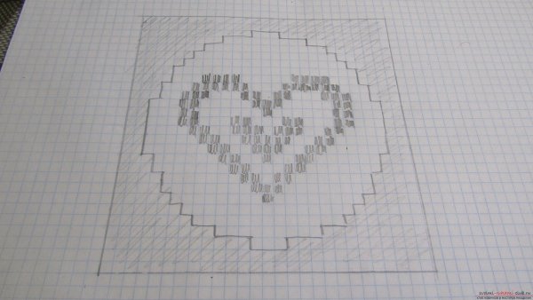 Рисунки по клеточкам карандашом