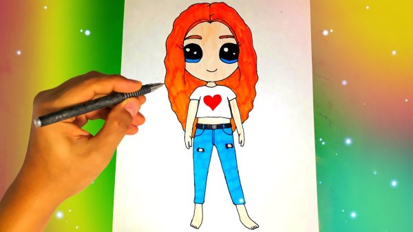 Девочки которые нарисованы