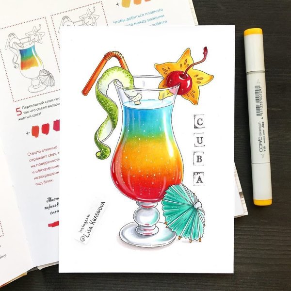 Рисование маркерами для начинающих