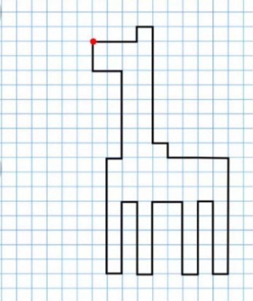 Графический диктант Жираф