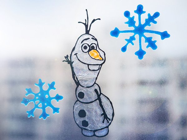 Новогодняя роспись витрин