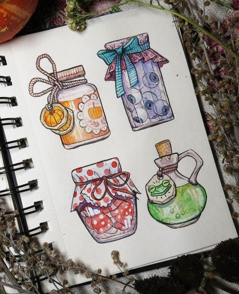 Рисунки маркерами для начинающих