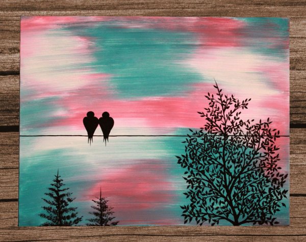 Рисунки красками