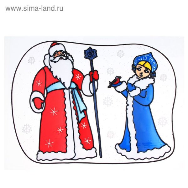 Рисование Деда Мороза и Снегурочки