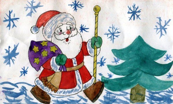 Рисунок на новогоднюю тематику