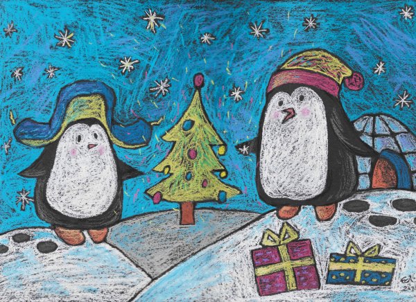 Новогоднее рисование с детьми