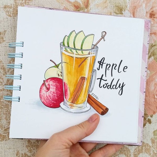Рисунки для скетчбука коктейли