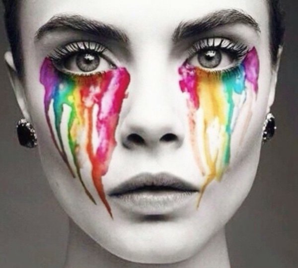 Гримм на Хэллоуин гуашью