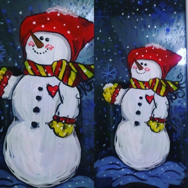 Рисование с детьми дед Мороз