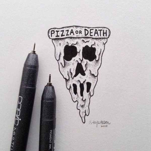 Маленькие рисунки легкие фломастерами