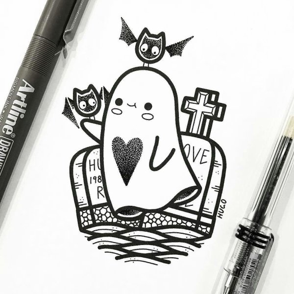 Рисунки для блокнота легкие