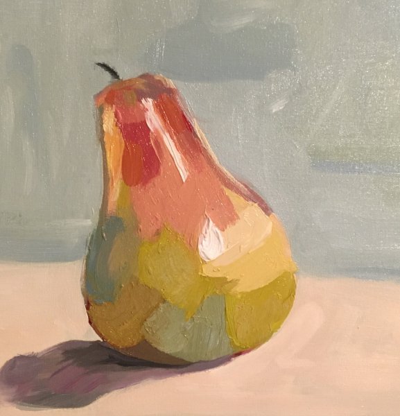 Живописный Этюд груши Академическая живопись