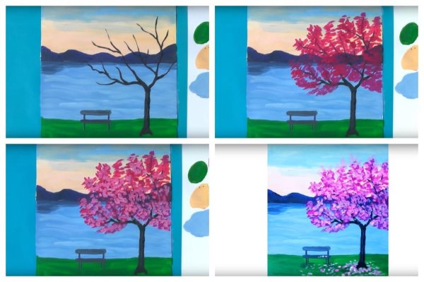 Поэтапное рисование пейзажа