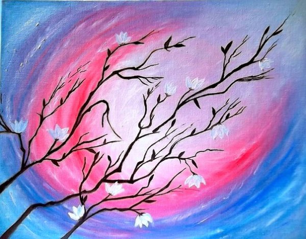 Правополушарное рисование Весна