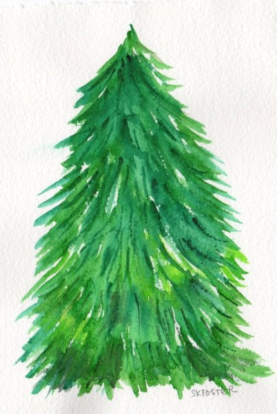 Елка для рисования