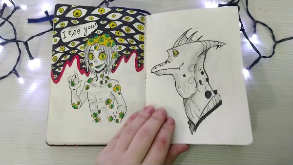 Рисунки для срисовки в скетчбук