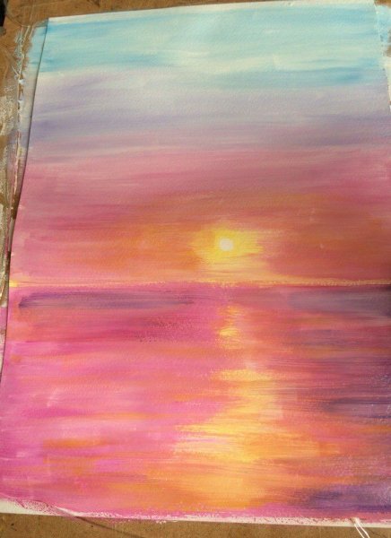 Рисование красками легко