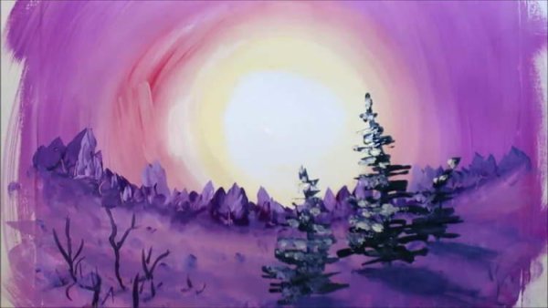 Зимний пейзаж легкий