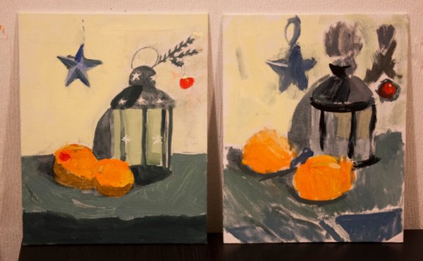 Зимний натюрморт легкий