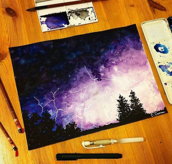 Идеи для рисования акварелью