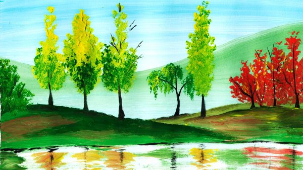 Осенний пейзаж 6 класс