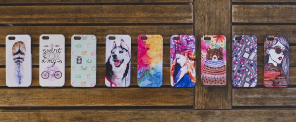 Рисунки на чехле гуашью легкие