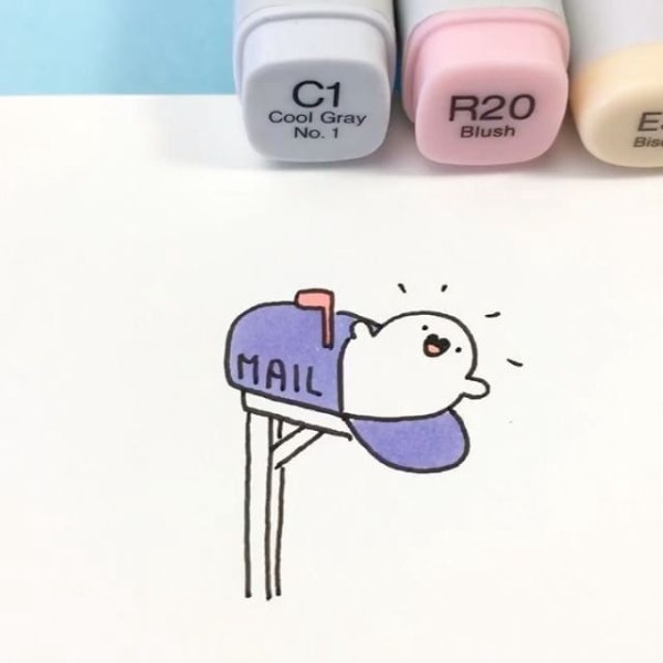 Карточки милые для срисовки