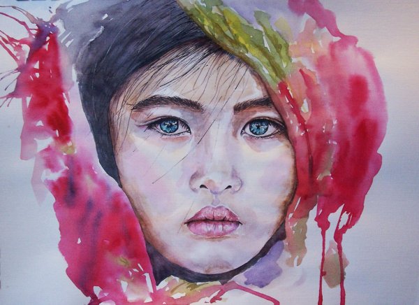 Портрет акварелью