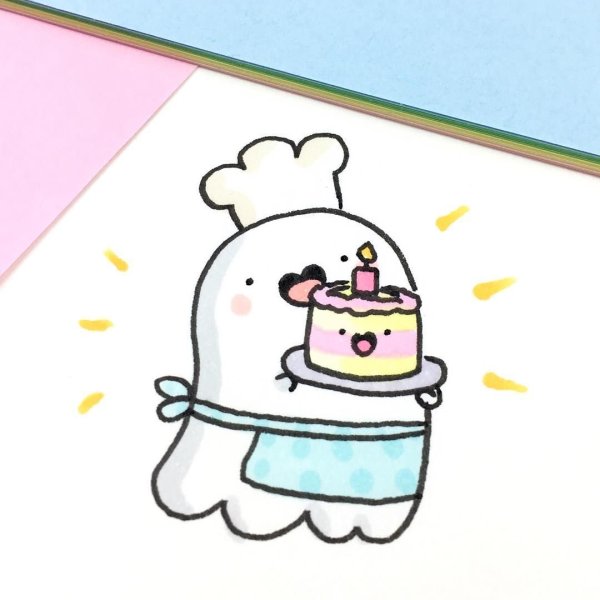 Милые приведения для срисовки