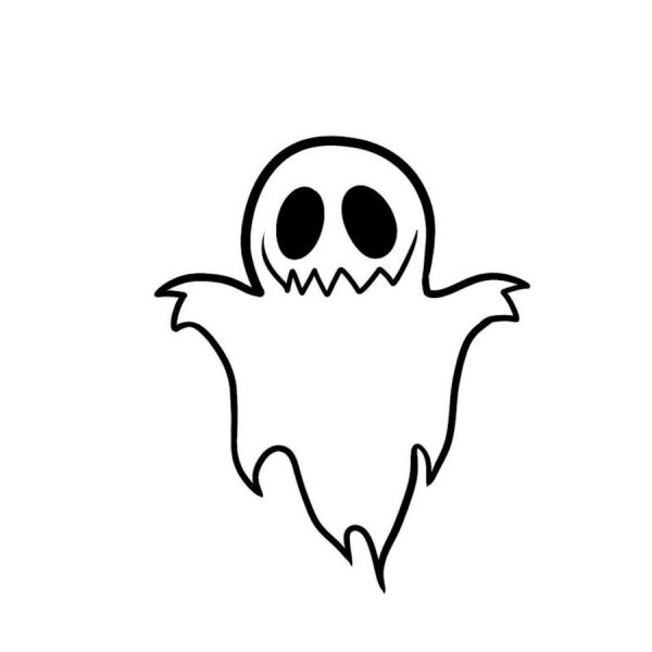 Раскраска призрак