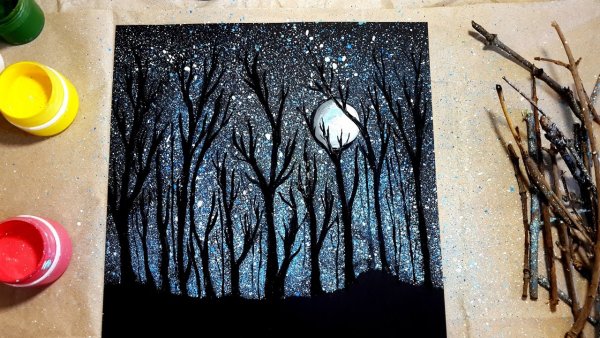 Необычные способы рисования гуашью