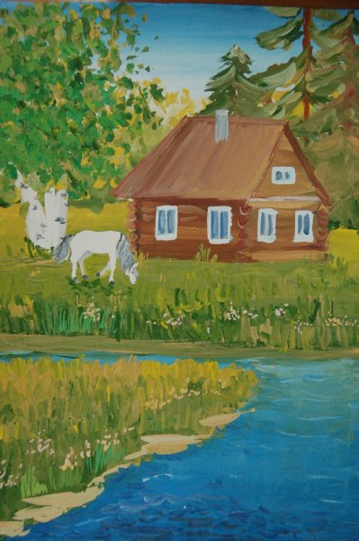 Пейзаж деревни