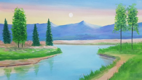 Простые пейзажи для рисования