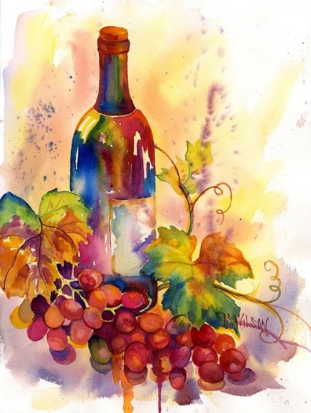 Рисование на бутылках