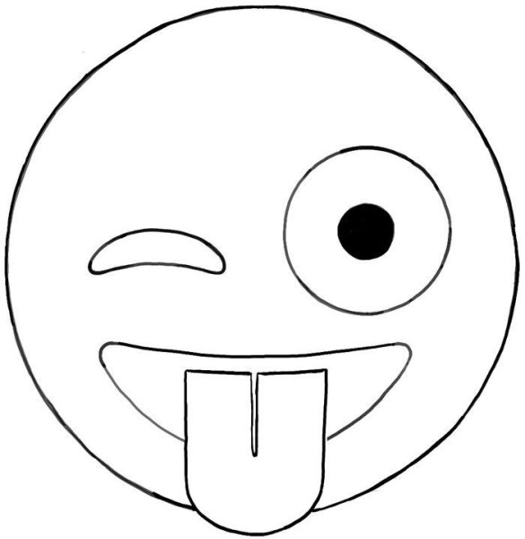 Рисунки смайлики для срисовки