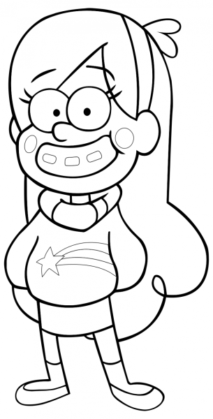 Мэйбл Пайнс раскраска