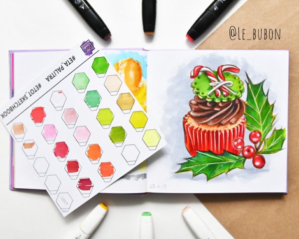 Скетчи маркерами