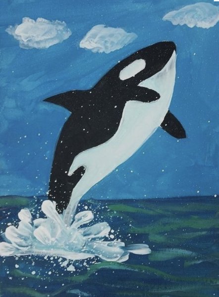 Рисунки красками для детей