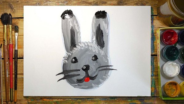 Рисунки красками лёгкие для детей