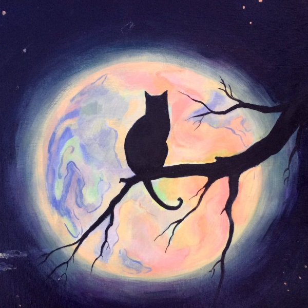 Ночь гуашью