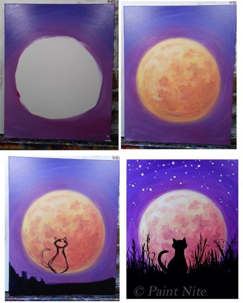 Космос гуашью для начинающих