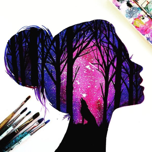 Рисование акварельными красками