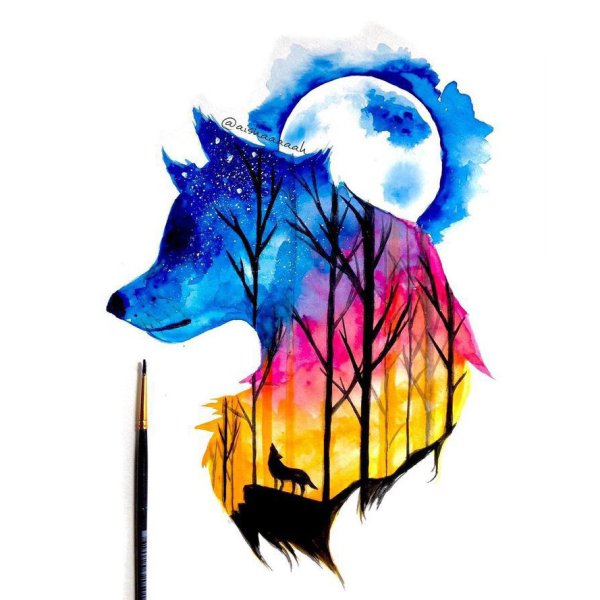 Красивые картинки для срисовки красками