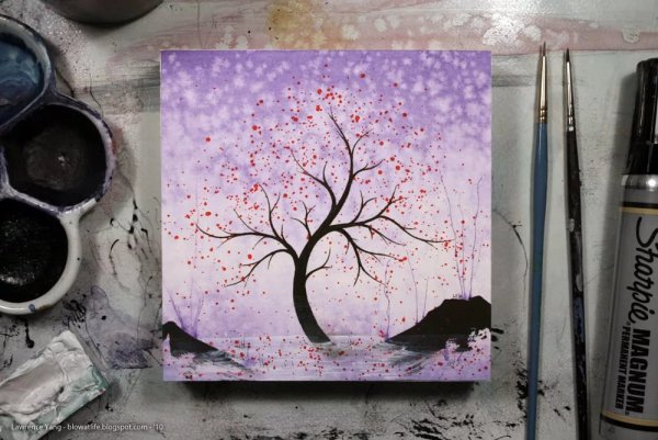 Рисунки красками для начинающих